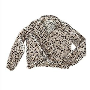 Wild Love size medium polka dot blouse
